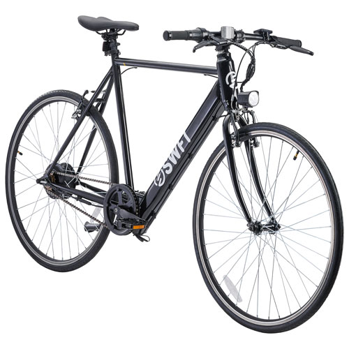 Swft Electric City Bike with up to 51.5km Battery Life - Black - Only at Best Buy