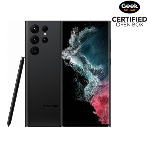 Open Box - Samsung Galaxy S22 Ultra 5G 128GB - Phantom Black - Unlocked