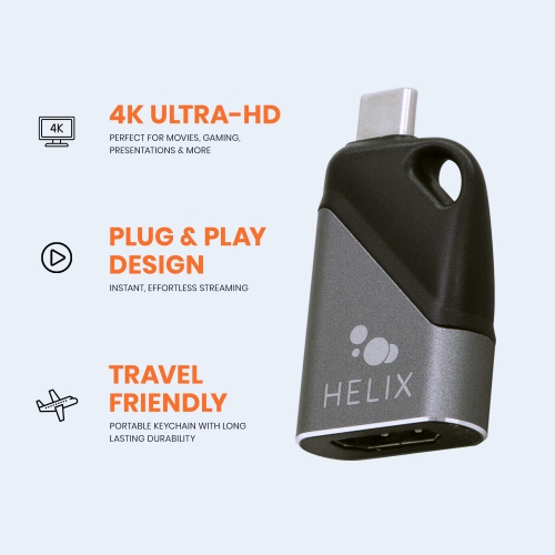 Open Box - Helix ETHADPMCH USBC TO HDMI Travel Adapter