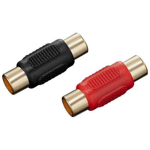INSIGNIA  - Ns-Hz532 Rca Coupler (2-Pack) In Black/red