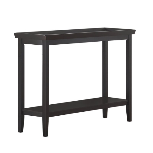 Convenience Concepts Ledgewood Console Table in Black Wood Finish