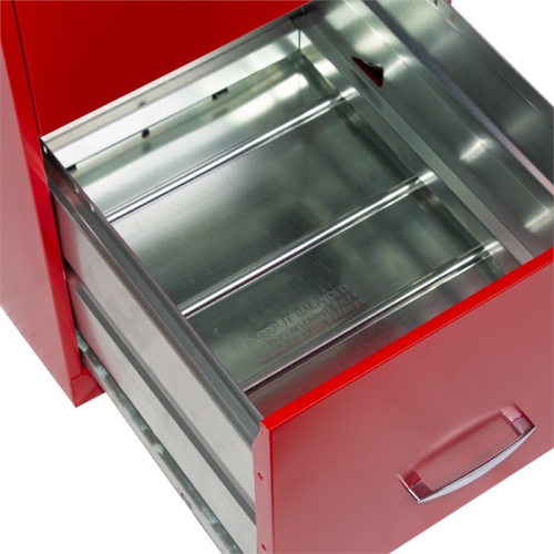 Space Solutions 18" 2 Drawer Metal File Cabinet Lava Red