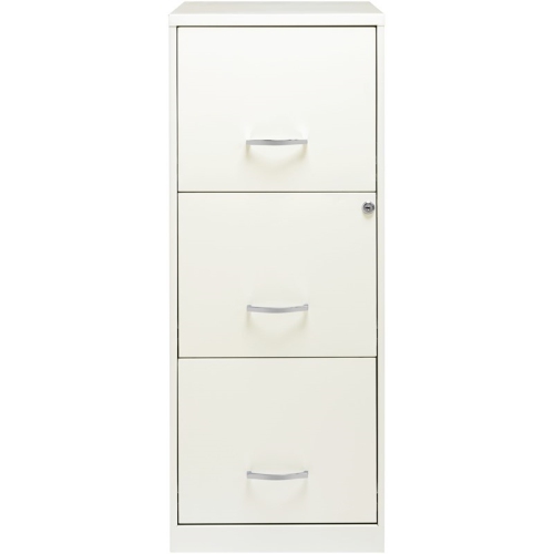 Scranton & Modern Metal Co 18" 3 Drawer Vertical File Cabinet in Pearl White