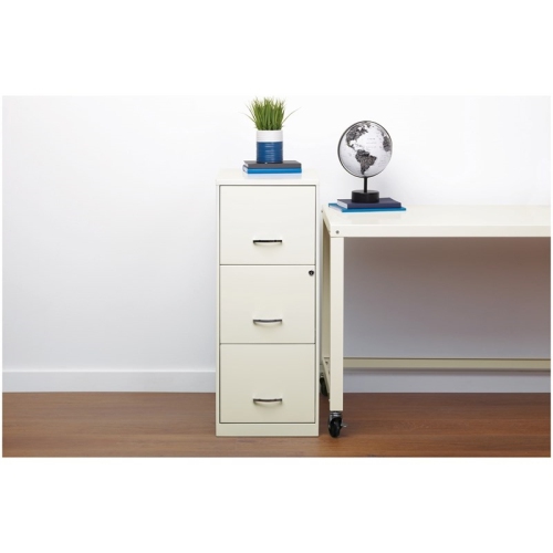 Scranton & Modern Metal Co 18" 3 Drawer Vertical File Cabinet in Pearl White