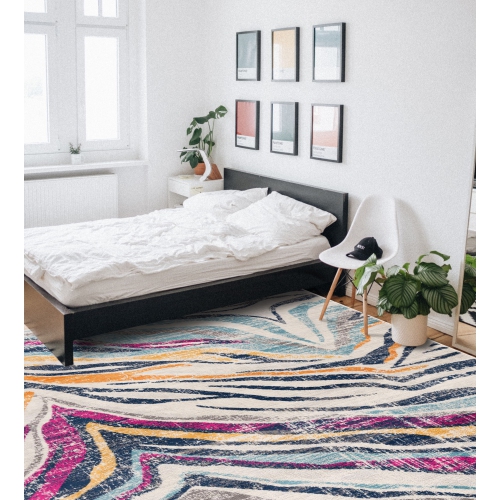 Rug Branch Contemporary Boho Zebra Indoor Rug