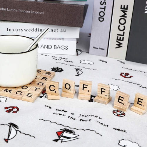 1000 Pcs Wooden Alphabet Tiles Scrabble Replacement Letters