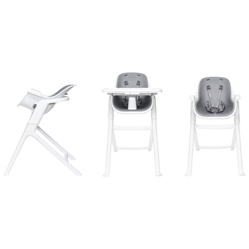 4moms Connect High Chair with Tray - White/Grey