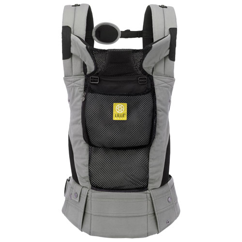 LILLEbaby Complete Airflow DLX Four Position Baby Carrier - Grey/Black