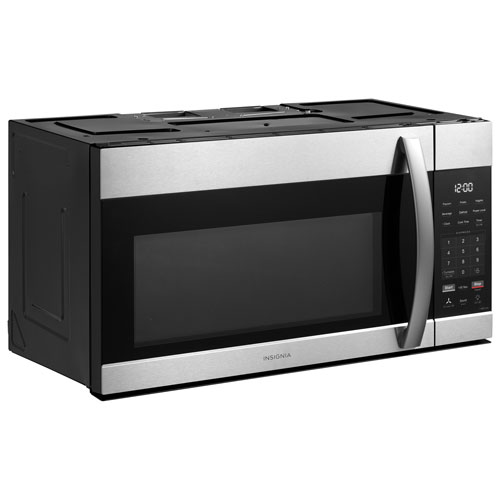 Four à micro-ondes à hotte intégrée d'Insignia - 1,7 pi³ - Acier inoxydable - Exclusivité Best Buy