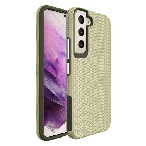 【CSmart】 Slim Fitted Hybrid Hard PC Shell Shockproof Scratch Resistant Case Cover for Samsung Galaxy S22 Plus, Gold
