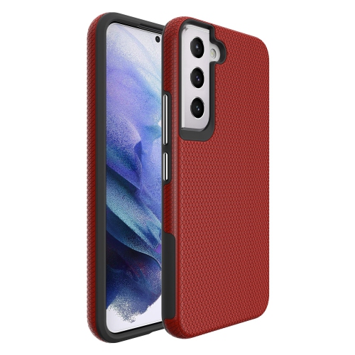 【CSmart】 Étui Coque rigide hybride en PC rigide antichoc et résistante aux rayures pour Samsung Galaxy S22, rouge