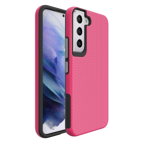 【CSmart】 Étui Coque rigide hybride en PC rigide antichoc et résistante aux rayures pour Samsung Galaxy S22, Rose vif