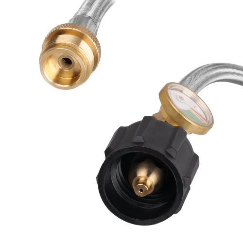 Tuyau de conversion au propane de 1 lb à 20 lb pour cuisinière au propane, gril de table et autres appareils portatifs de 1 lb