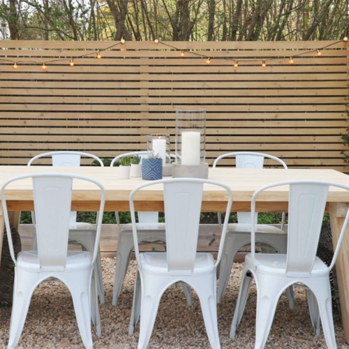 Metal Dining Chairs Set of 4 Indoor Outdoor Chairs Patio Chairs Kitchen Chairs 18 Inch Seat Height Metal Restaurant Chair Stackable Chair Tolix Side