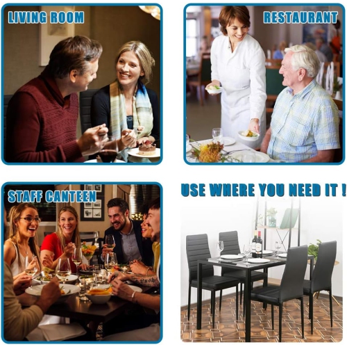 Dining Table Set Dining Table Dining Room Table Set for Small Spaces Kitchen Table and Chairs for 4 Table with Chairs Home Furniture Rectangular