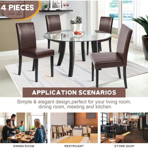 Dining Chairs Dining Room Chairs Parsons Chair Kitchen Chairs Set of 4 Dining Chairs Side Chairs for Home Kitchen Living Room