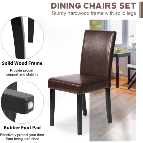 Dining Chairs Dining Room Chairs Parsons Chair Kitchen Chairs Set of 4 Dining Chairs Side Chairs for Home Kitchen Living Room