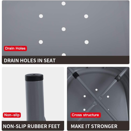 FDW Metal Dining Chairs Set of 4 Indoor Outdoor Chairs Patio Chairs Kitchen Metal Chairs 18 Inch Seat Height Restaurant Chair Metal Stackable Chair