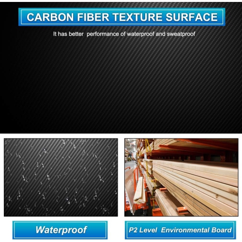 Gaming Desk Computer Desk 47.2 inches Writing Desk Office Desk Student PC Desk Extra Large Modern Ergonomic Racing Style Table Workstation Carbon