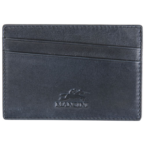 Mancini Bellagio RFID Genuine Leather Card Holder Card Case - Black