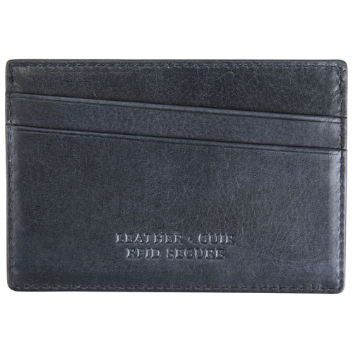 Mancini Bellagio RFID Genuine Leather Card Holder Card Case - Black