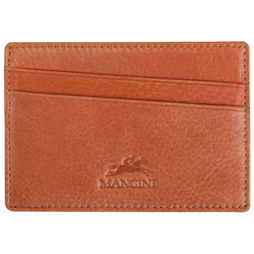 Mancini Bellagio RFID Genuine Leather Card Holder Card Case - Cognac