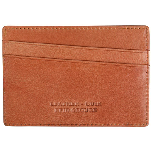 Mancini Bellagio RFID Genuine Leather Card Holder Card Case - Cognac
