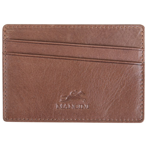 Mancini Bellagio RFID Genuine Leather Card Holder Card Case - Brown