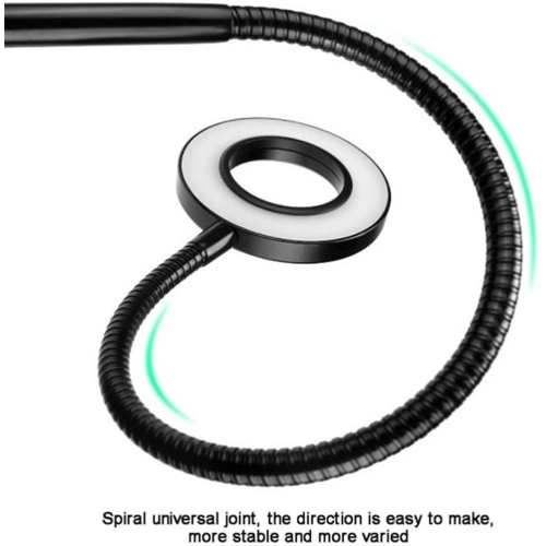 navor Ring Light Clip-on Desk with Cell Phone Holder, Video Conference Lighting Kit for Remote Working, Webcam Lighting for Video Calls, Live