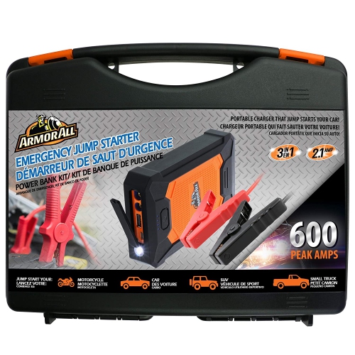 Armor All AJS8-1002-ORG Jump Start Kit w/ Battery Power Bank