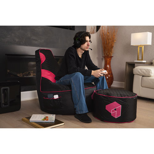 Gouchee Home Siteazee Polyester Pouf - Pink