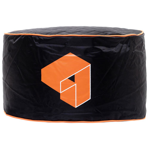 Gouchee Home Siteazee Polyester Pouf - Orange