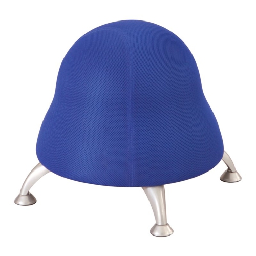 SCRANTON & CO  Low Profile Vinyl Upholstered Ball Chair In Blue