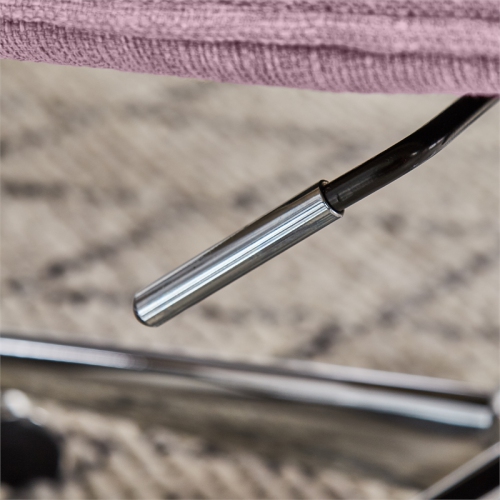 Scranton & Co Home Office Chair in Lilac Purple Twill Fabric