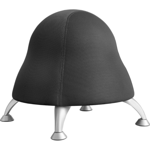 SCRANTON & CO  Low Profile Vinyl Upholstered Ball Chair In Black