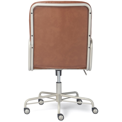 Scranton & Co Modern Executive Leather Desk Chair in Brown