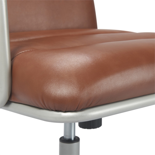 Scranton & Co Modern Executive Leather Desk Chair in Brown