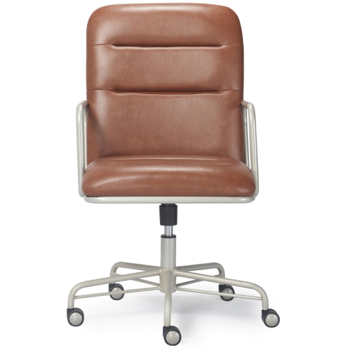 Scranton & Co Modern Executive Leather Desk Chair in Brown