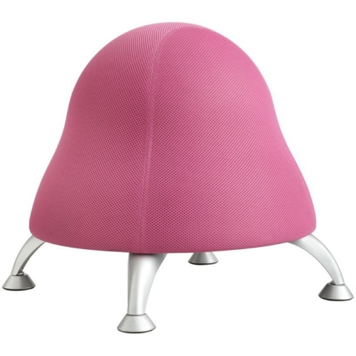 SCRANTON & CO  Low Profile Vinyl Upholstered Ball Chair In Pink