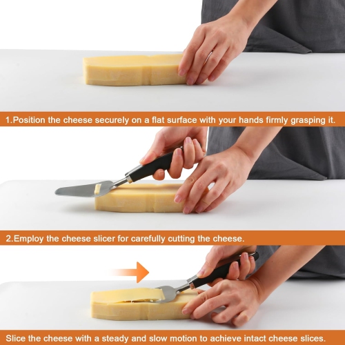 ISTAR Cheese Slicer Stainless Steel, Soft Rubber Handle and Comfortable Grip, Heavy Duty Cheese Slicer for Easy and Fast Slicing of Soft Blue Cheese,