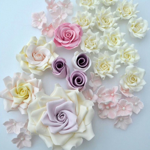 ISTAR 8pcs/Lot Fondant Cake Pastry Carving Cutter 16 Patterns Flower Sugar Craft Modelling Tools Clay Fondant Cake Decorating Tool