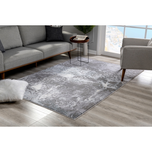Rug Branch Oasis Abstract Area Rug- 9' x 12'3", Blue