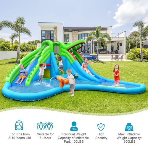 Costway Inflatable Water Slide Upgraded Kids Bounce Castle Blower Excluded