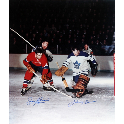 Jean Beliveau & Johnny Bower Signed Photo