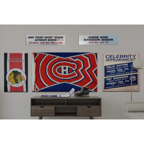 Autographed Bobby Hull LithographRare Sample Print