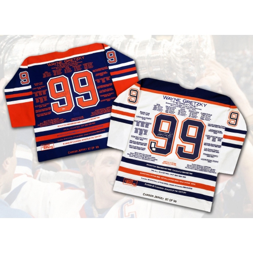 CAREER JERSEYS  Wayne Gretzky Pair Matching Ltd Ed 87 Of 99 In Multicolor