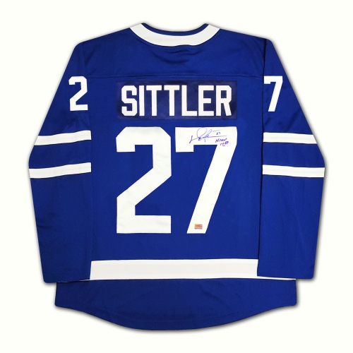 Darryl Sittler Autographed Blue Toronto Maple Leafs Jersey