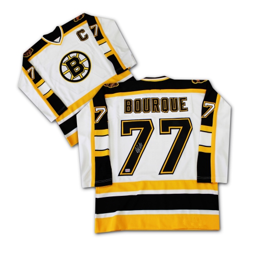 AUTOGRAPH AUTHENTIC  Raymond Bourque Autographed Boston Bruins Jersey In White