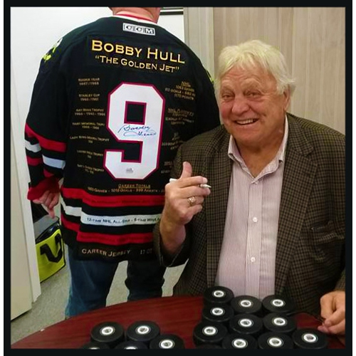 Bobby Hull Red Career Jersey Signed Ltd Ed 399 - Chicago Blackhawks