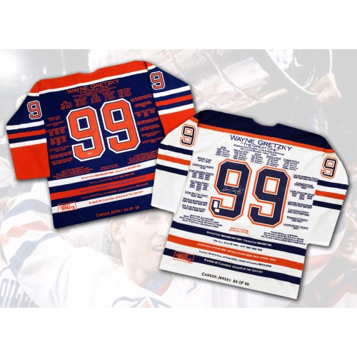 CAREER JERSEYS  Wayne Gretzky Pair Matching Ltd Ed 84 Of 99 In Multicolor